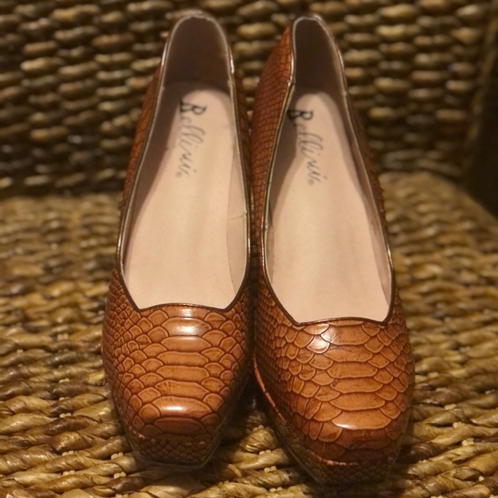 Bellini Faux Snake Skin Platform Pumps. Size 10 and 11. Never Worn.